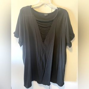 Black Cut Torrid Shirt, 4X